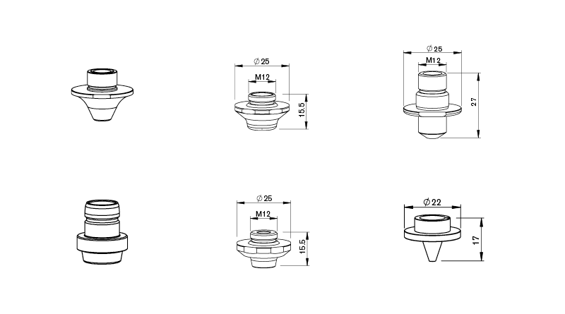 Praxair Fiber Laser Nozzles